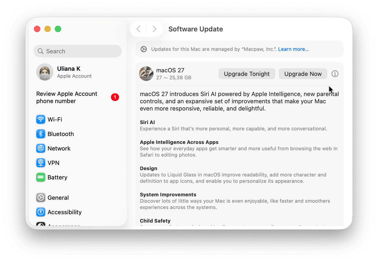macOS Software Update