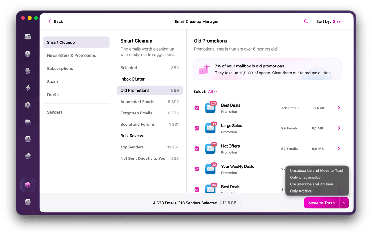 Email Cleanup Manager - Smart Cleanup