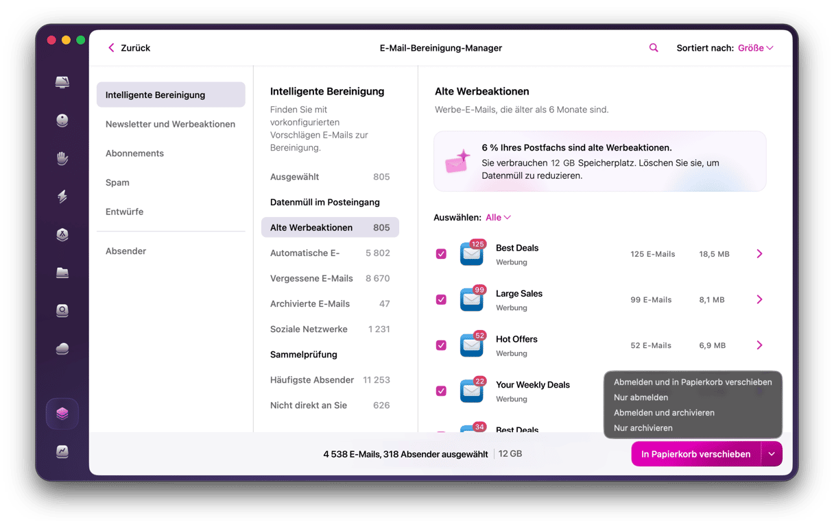 Email Cleanup Manager - Smart Cleanup