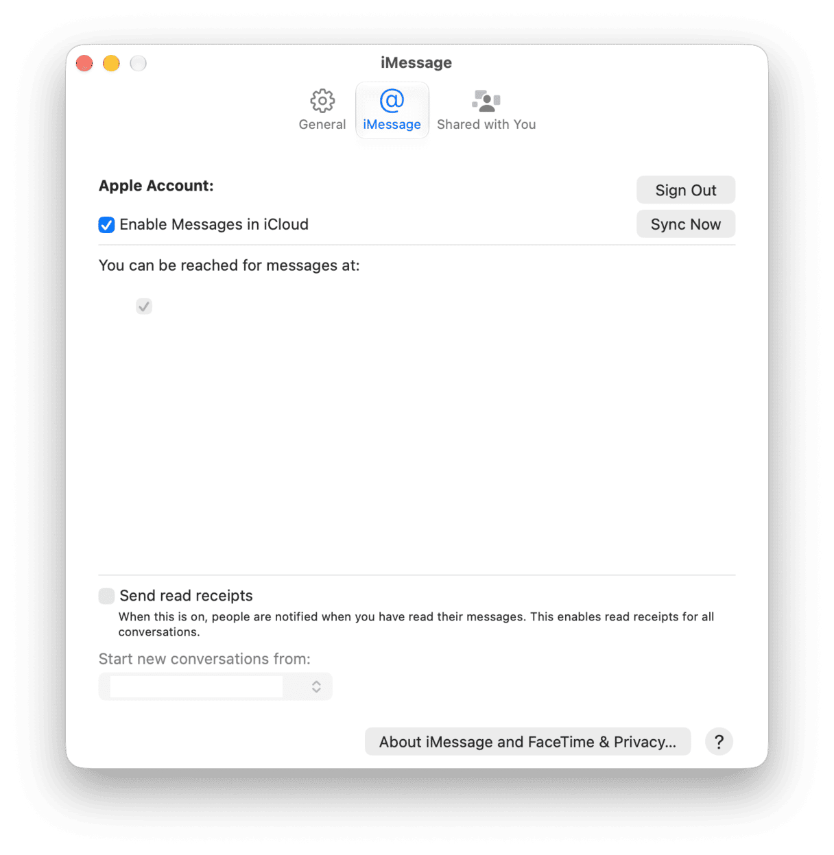 How to sign out of iMessage on Mac