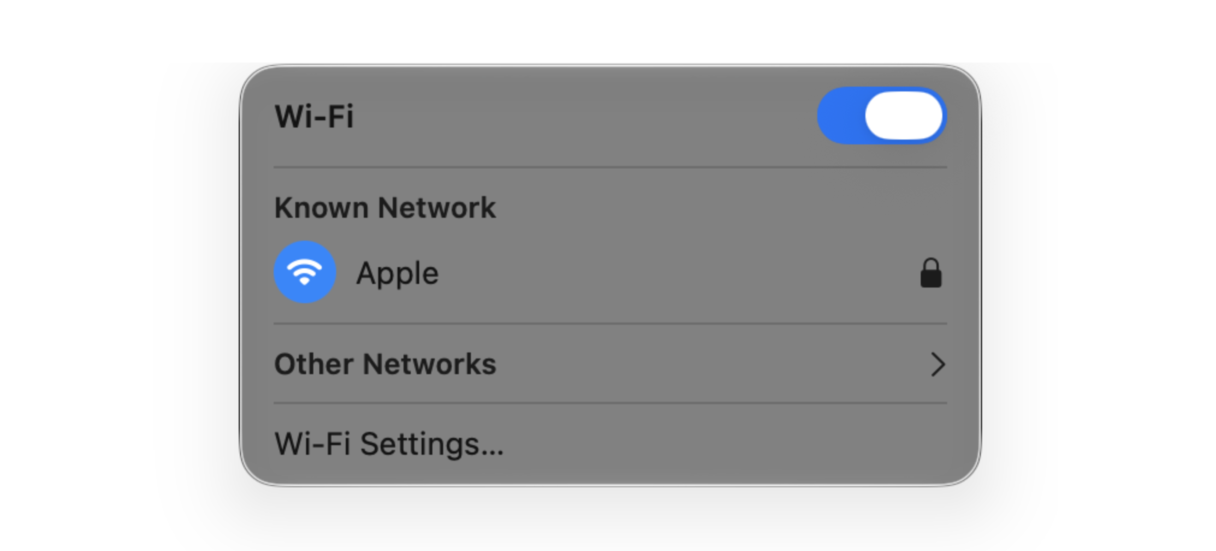 Check you're connected to the correct network