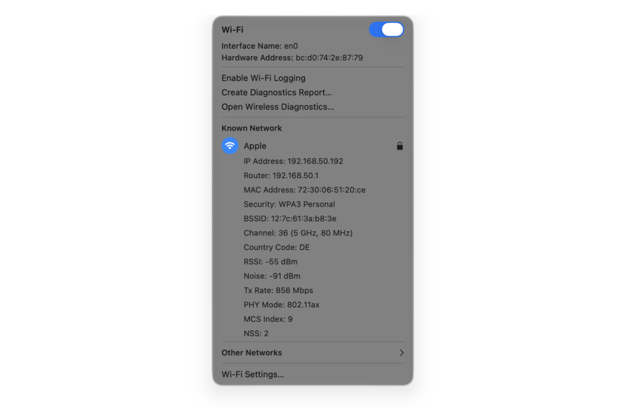 How to check Wi-Fi range on Mac