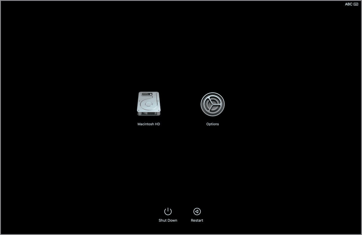 Mac startup options