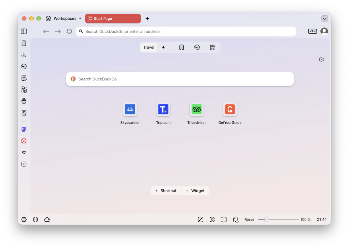 Chromium-based browser Vivaldi