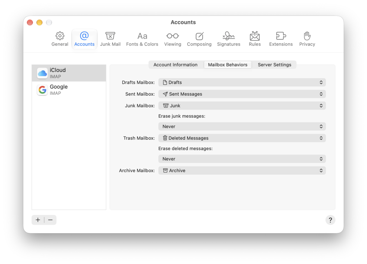 How to force empty trash in Mail app