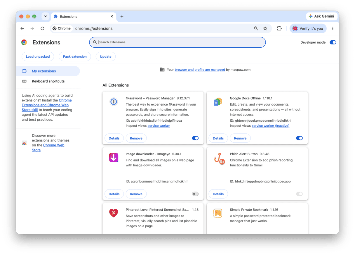 Disable extensions and content blockers