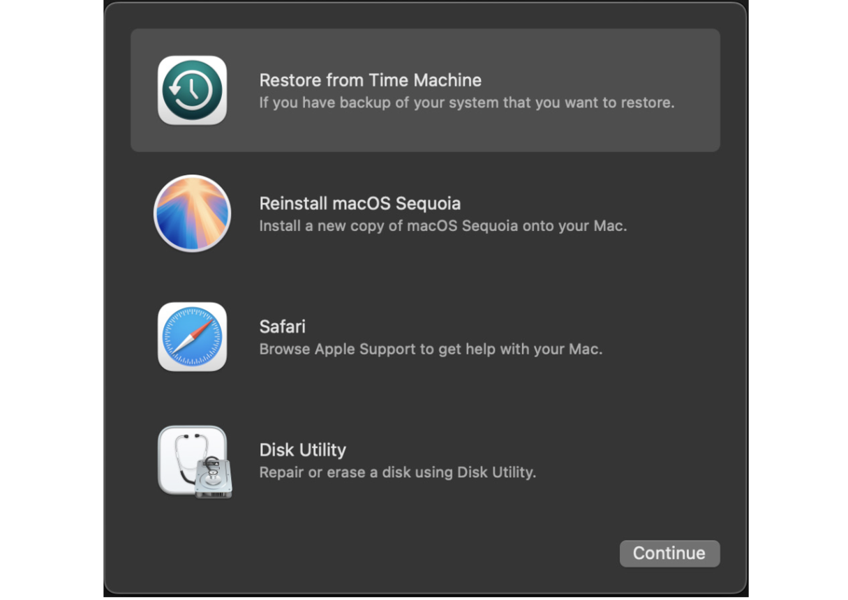 How to restore your Mac from Time Machine