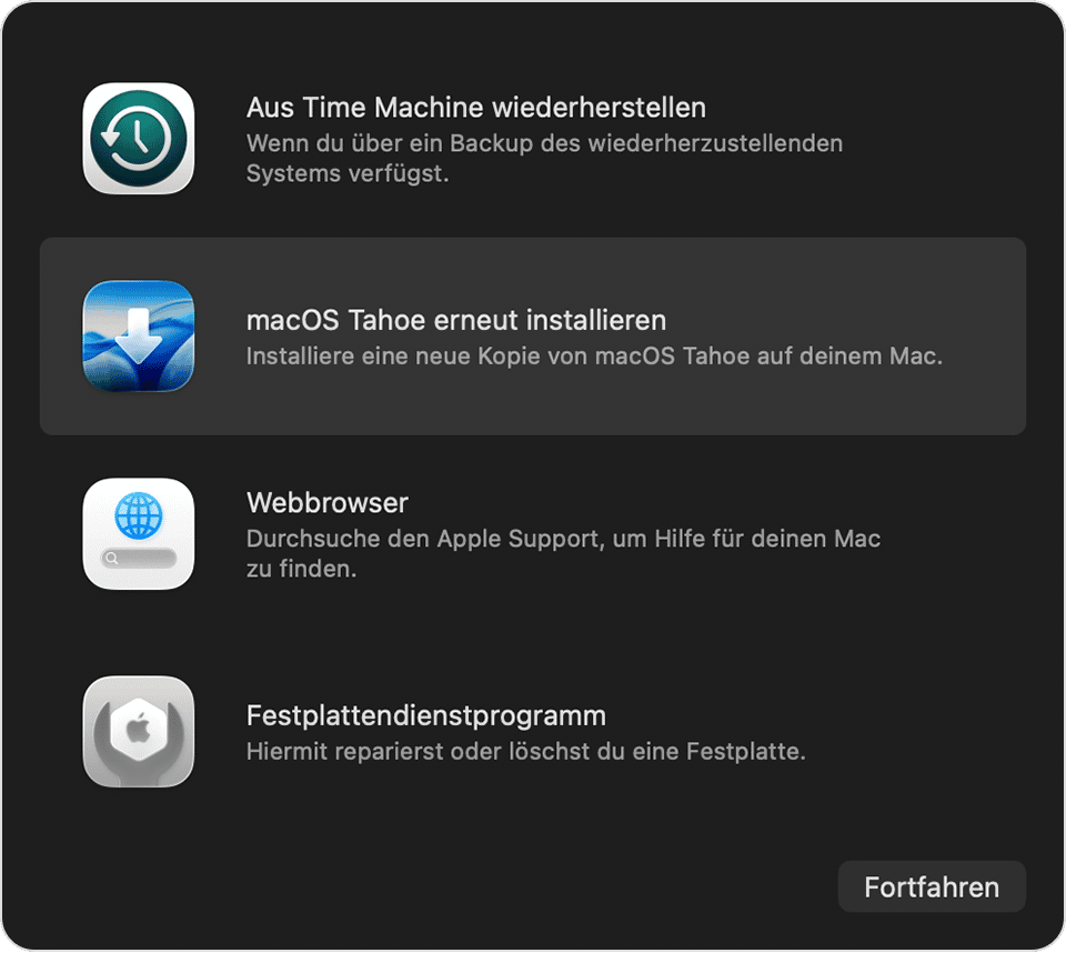 macOS neu installieren