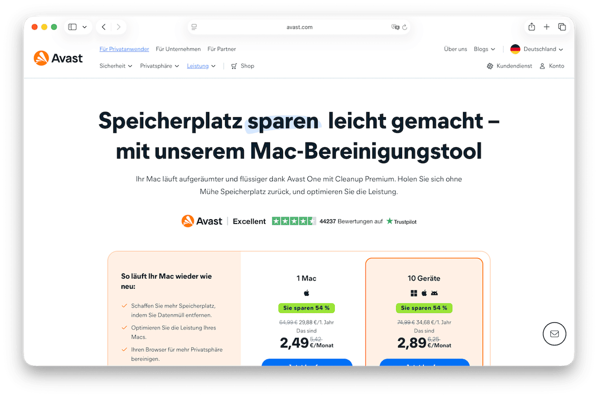 Avast Cleanup Premium