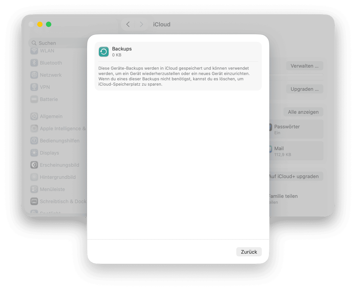 Alte iOS-Backups entfernen