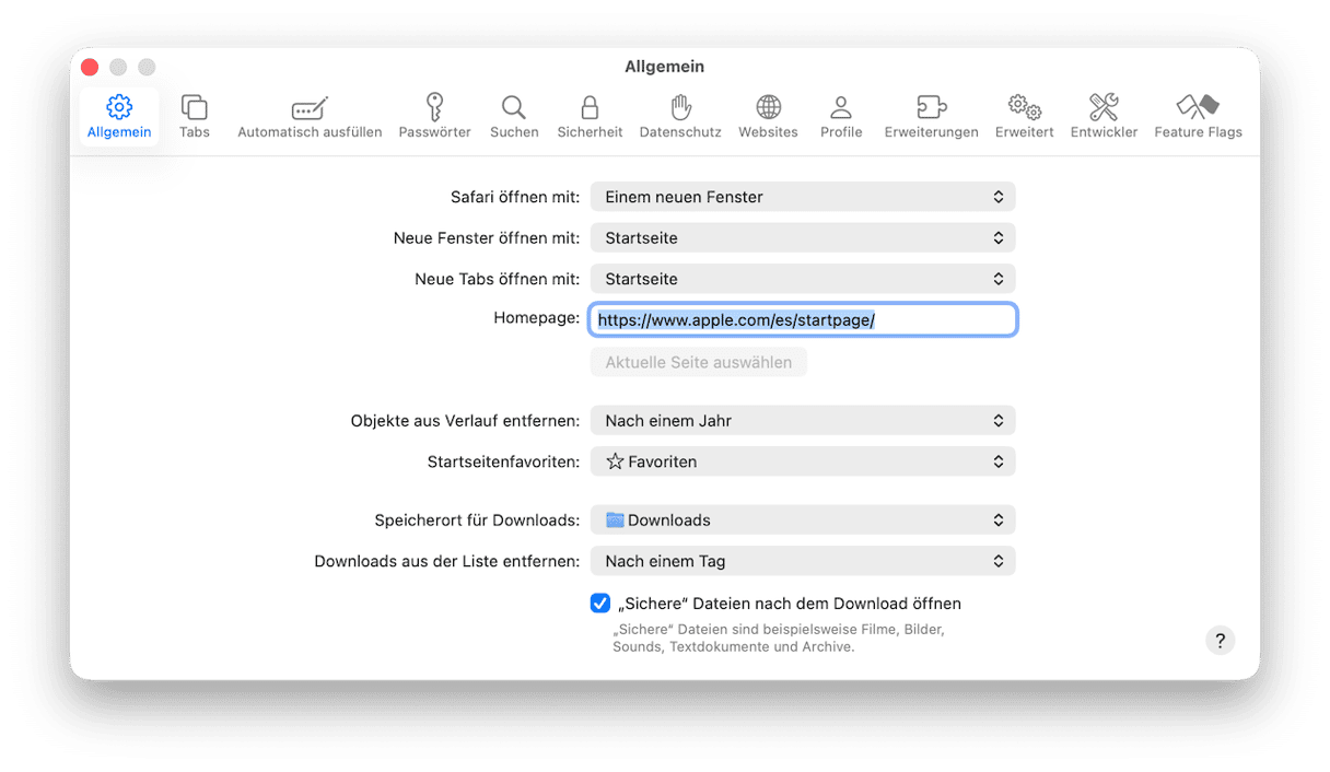 Bing aus Safari entfernen