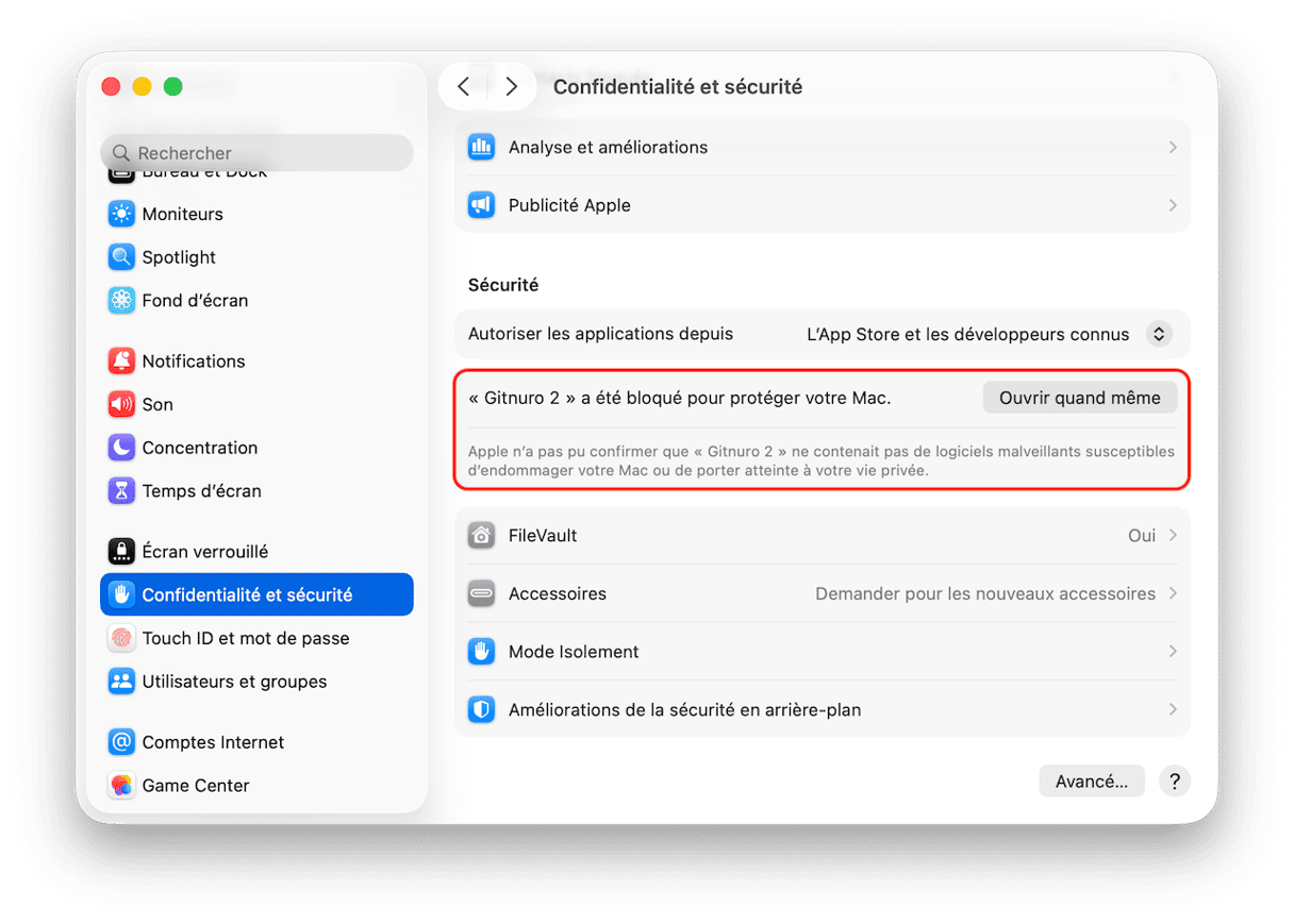 Ouvrez quand m&ecirc;me l'application