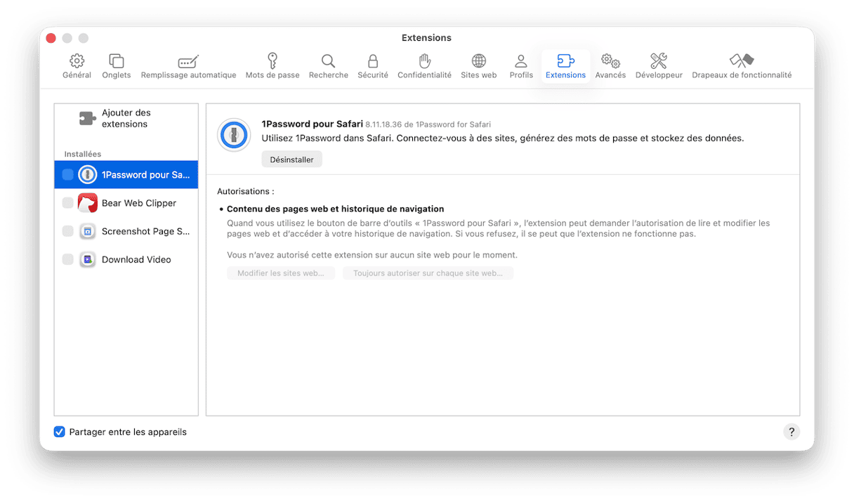 D&eacute;barrassez-vous des extensions de navigateur dont vous n'avez pas besoin
