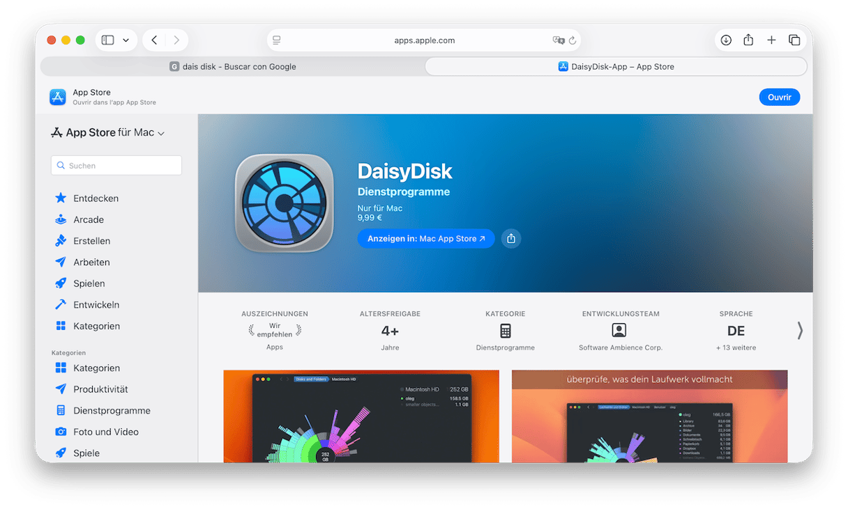 DaisyDisk : un analyseur d'espace disque styl&eacute; pour votre Mac