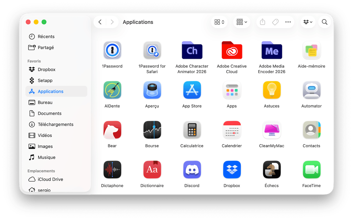 Outils d'analyse du disque int&eacute;gr&eacute;s : Finder et &Agrave; propos de ce Mac