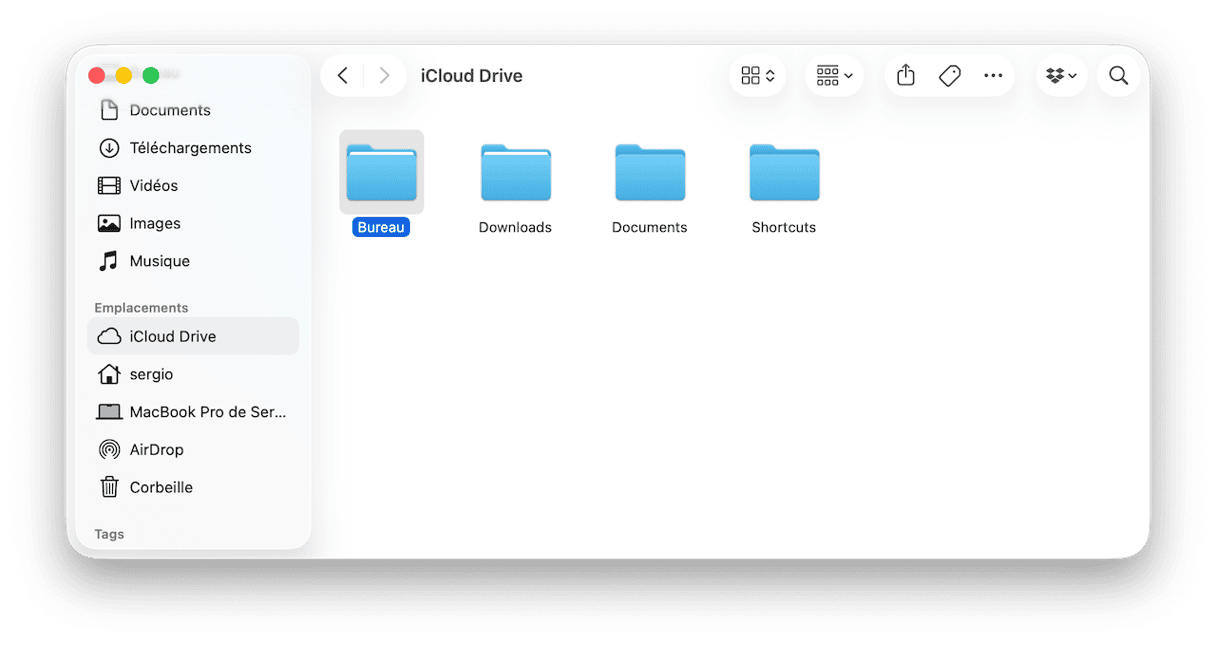iCloud Drive sur Mac