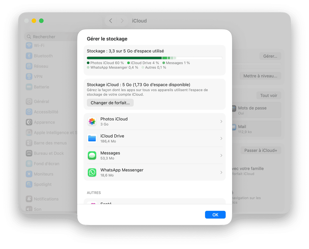 Consultez les recommandations de macOS