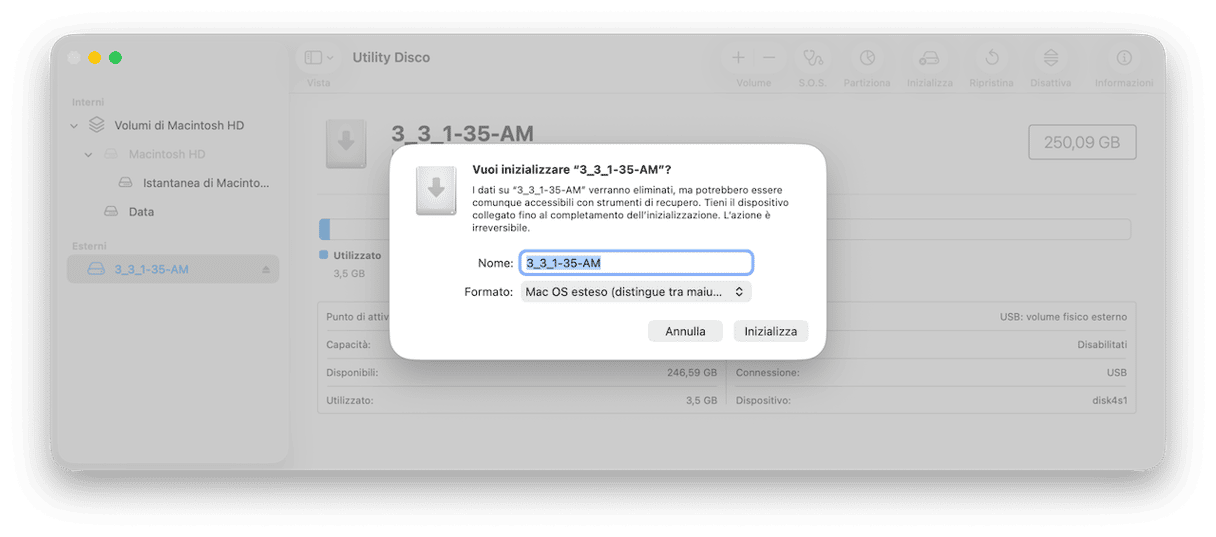 Al termine della procedura, il tuo Mac sar&agrave; in grado di scriverlo