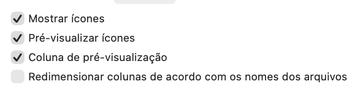 desative a pr&eacute;‑visualiza&ccedil;&atilde;o de &iacute;cones