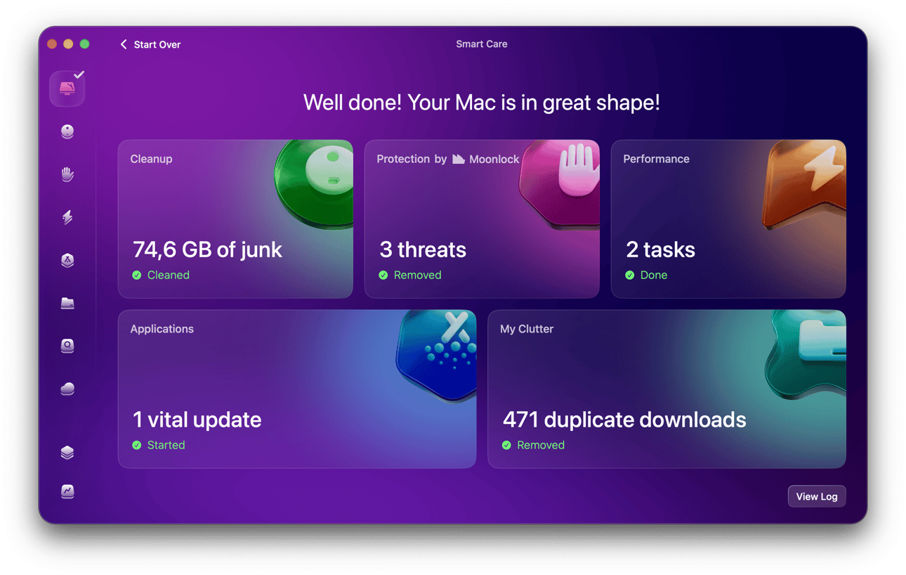 CleanMyMac interface