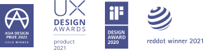 CleanMyMac awards: iF Design Award 2020, reddot winner 2021, UX Design Award product 2021, Asia Design Prize 2022 gold winner