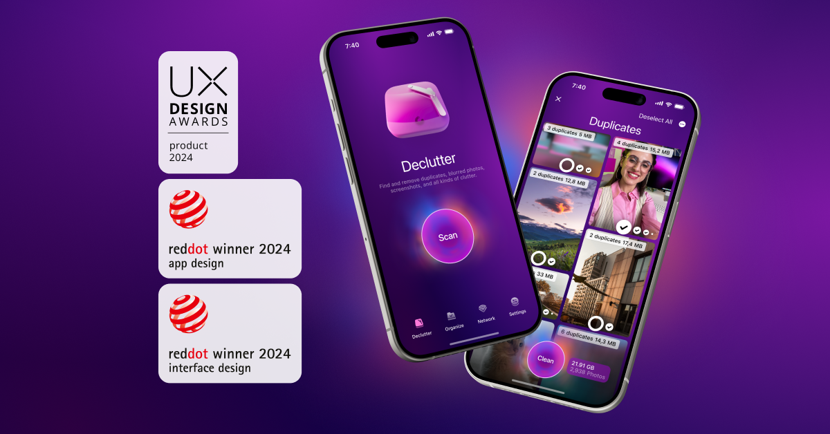 CleanMy®Phone Wins 2024 Red Dot and UX Design Awards