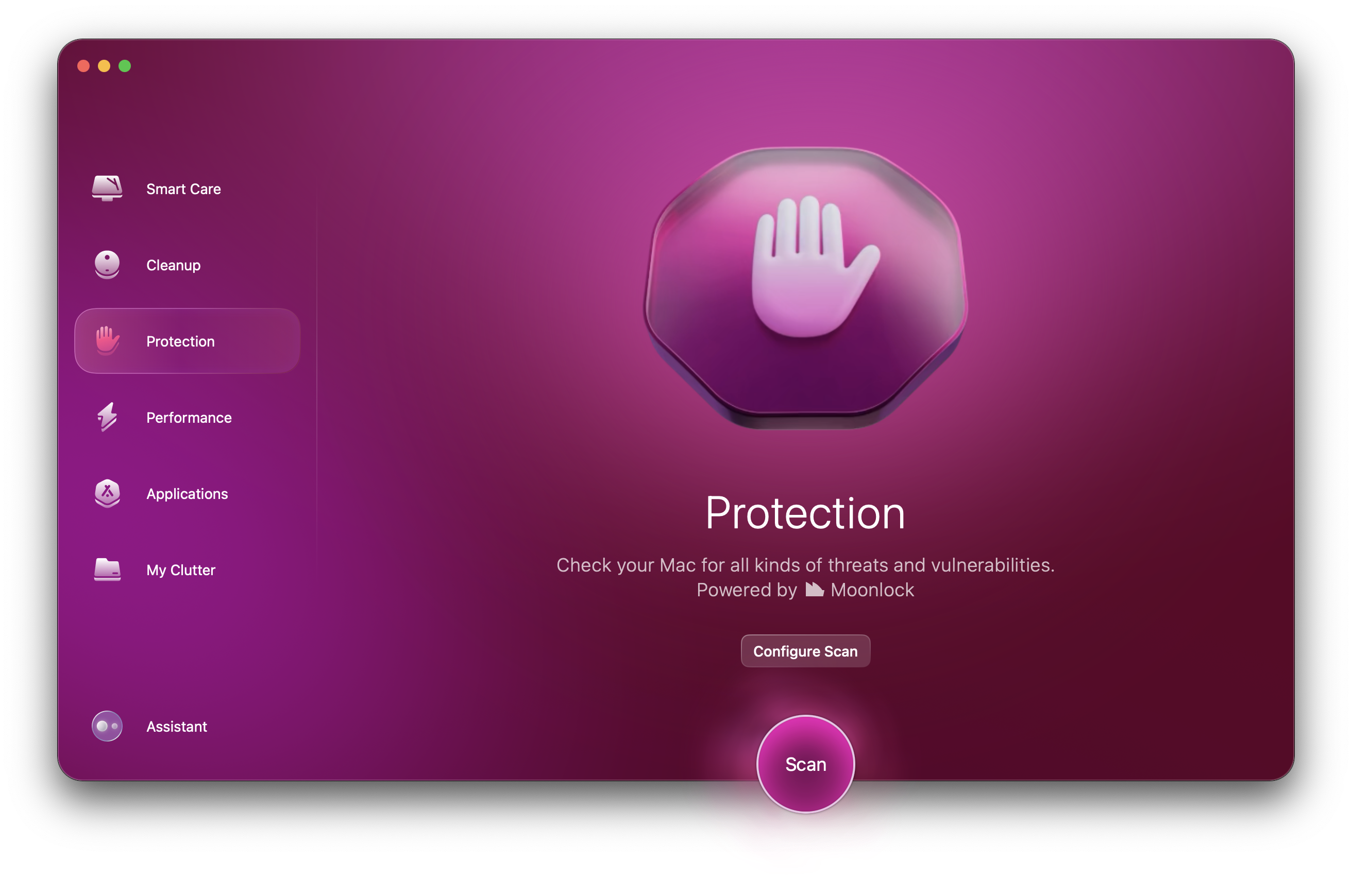 Malware removal module of CleanMyMac