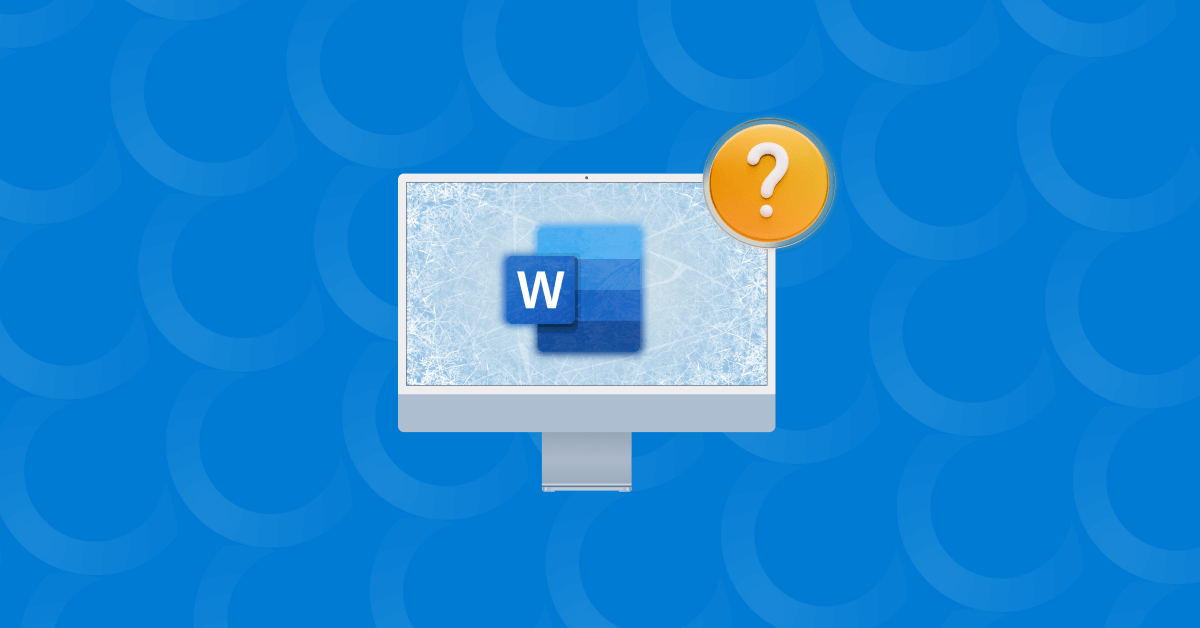 Microsoft Word frozen on Mac how to save changes and fix it